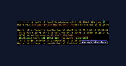 Password Cracking: SNMP